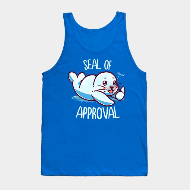 Cute Seal of Approval Tank Top by TechraNova